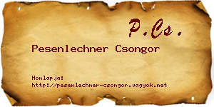 Pesenlechner Csongor névjegykártya
